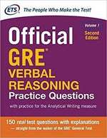 Load image into Gallery viewer, Official GRE Verbal Reasoning Practice Questions by ETS 2nd Edition