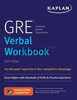 Load image into Gallery viewer, Kaplan GRE Verbal Workbook 10th Edition