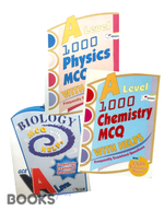Load image into Gallery viewer, A Level 1000 MCQs with Helps Redspot – 3 Book Bundle