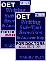 Load image into Gallery viewer, OET Writing with 20 Sample Letters for Doctors 2020 Edition Vol 1 & Vol 2