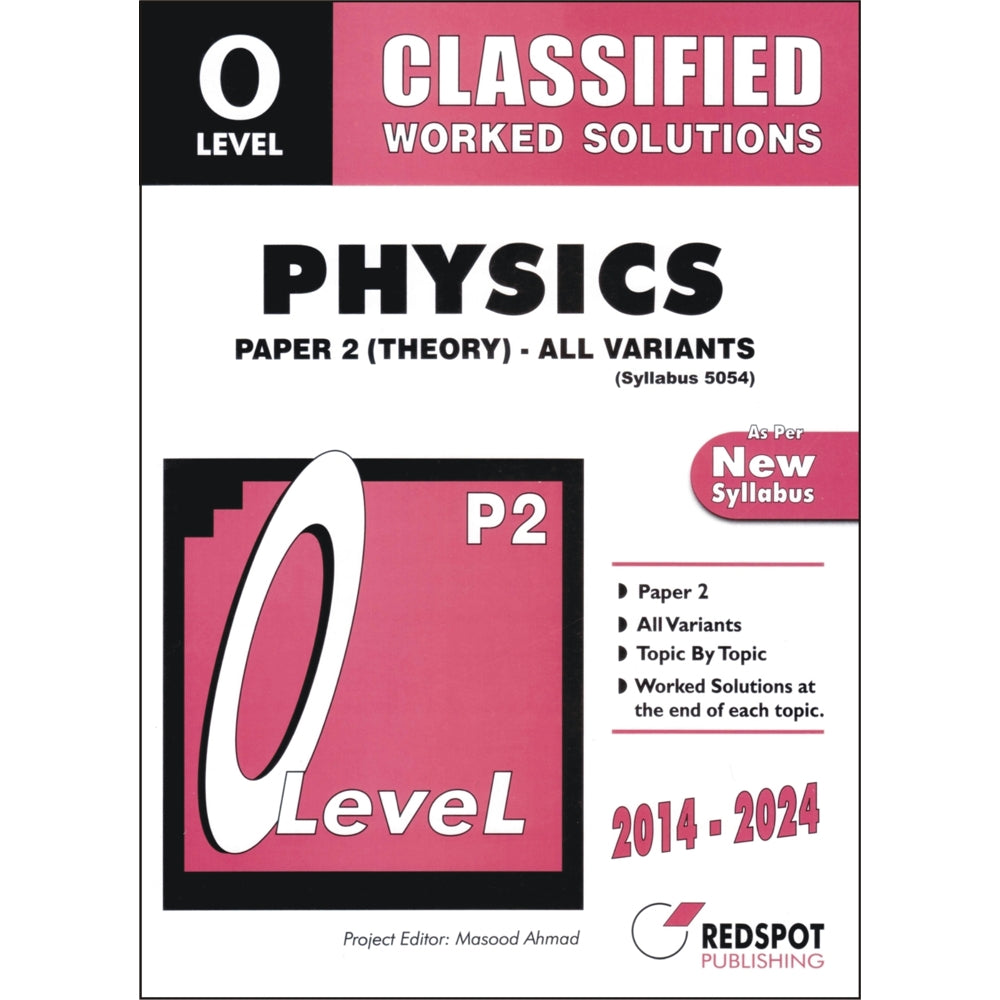 Redspot O Level Physics Classified Paper 2