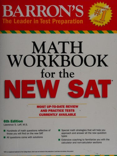 Barron&#8217;s Math Workbook for the New SAT 6th Edition