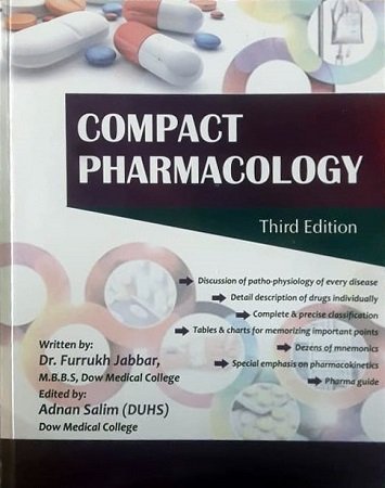 Compact Pharmacology 3rd Edition by Farrukh Jabbar