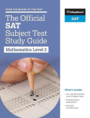 College Board The Official SAT Subject Test Study Guide Mathematics Level 2