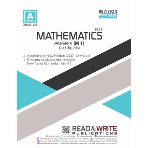 Mathematics A Level Paper 4 (M1) Revision Notes Art # 279