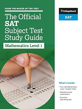 College Board The Official SAT Subject Test Study Guide Mathematics Level 1