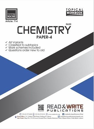 Chemistry IGCSE Paper 4 Topical Workbook Art #714