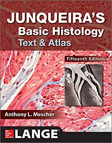 Junqueira&#8217;s Basic Histology Text and Atlas 15th Edition - Colored Local