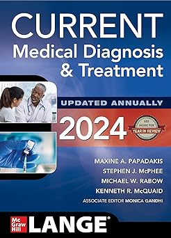 CURRENT Medical Diagnosis and Treatment 2024 63rd Edition