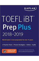 Load image into Gallery viewer, Kaplan TOEFL IBT Prep Plus 2018-2019 4 Practice Tests
