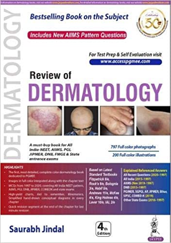 Review of dermatology by Saurabh jindal 4th edition