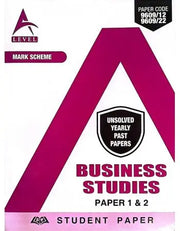 A Level Business Studies Paper 1 & Paper 2 Unsolved upto June 2023 Books Baar