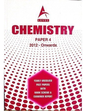 A Level Chemistry Paper 4 Unsolved upto June 2023