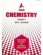 A Level Chemistry Paper 4 Unsolved upto June 2023 Books Baar