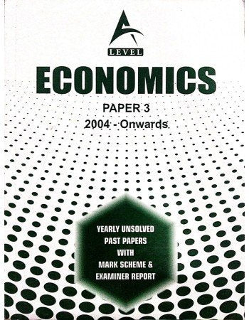 A Level Economics Paper 3 Unsolved Past Papers June 2023