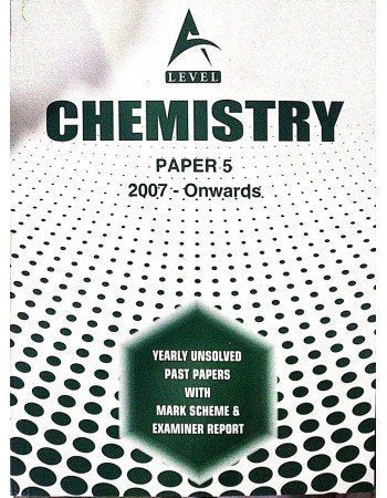 A Level Chemistry Paper 5 Unsolved upto June 2023