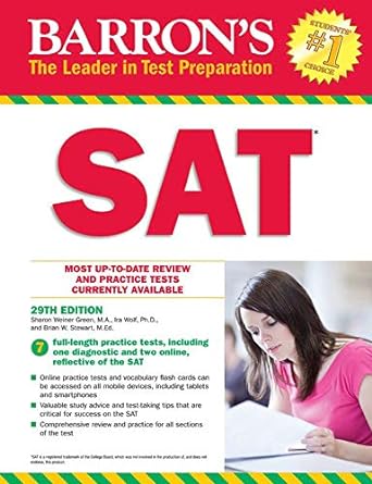 Barron&#8217;s SAT 29th Edition