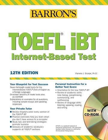 Barron&#8217;s TOEFL IBT 12th Edition