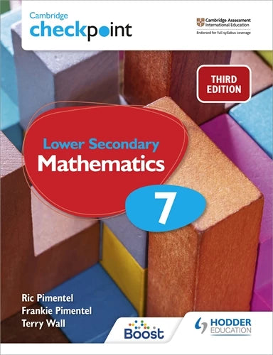 Cambridge Checkpoint Lower Secondary Mathematics Students Book 7 3rd Edition - Colored Matte Finish
