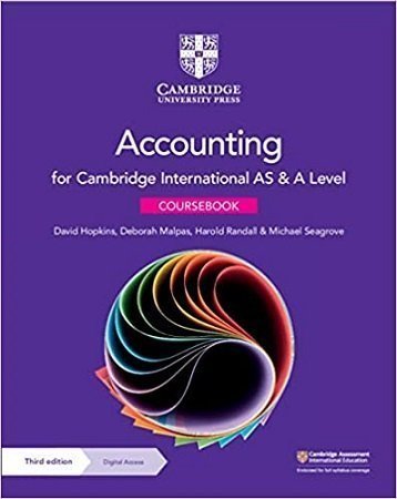 Cambridge International AS & A Level Accounting Coursebook 3rd Edition - Original with Digital Access