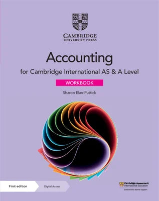 Cambridge International AS & A Level Accounting Workbook - Black & White