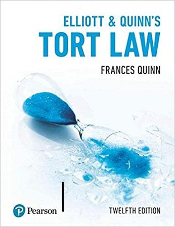 Elliott &#038; Quinn Tort Law 12th Edition