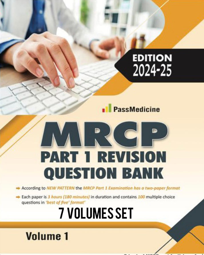 PassMedicine MRCP Part 1 Revision Question Bank 2024-25 7 Volumes set