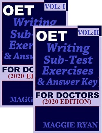 OET Writing with 20 Sample Letters for Doctors 2020 Edition Vol 1 &#038; Vol 2