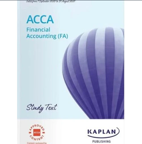Kaplan ACCA F3 Financial Accounting (FA) Study Text 2025