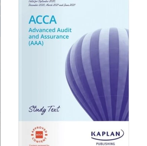 Kaplan ACCA P7 Advanced Audit and Assurance (AAA) Study Text 2025