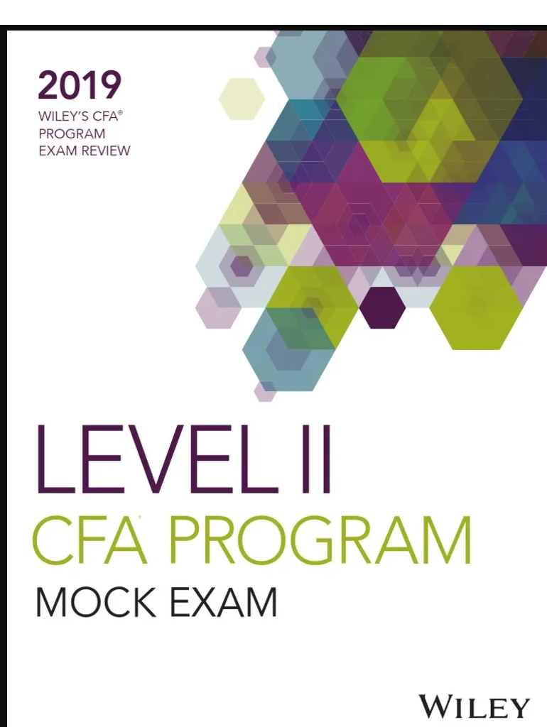 Wiley CFA Level 2 Mocks 2019