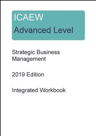 ICAEW Strategic Business Management Study Manual &#038; Question Bank 2020